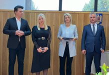 Târgu Jiu: Ministrul Alina Gorghiu, la Tribunalul Gorj. Discurs