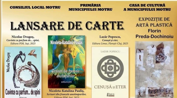 Evenimente culturale multiple, astăzi, la Motru