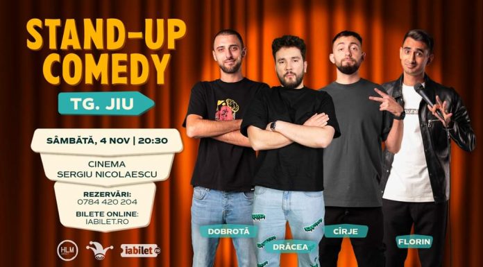 Spectacol de stand-up comedy, diseară, la Cinema „Sergiu Nicolaescu”