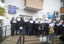 FOTO: Un nou protest spontan la AJPIS și Casa de Pensii Gorj