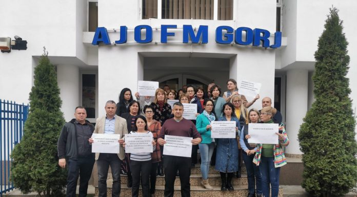 Continuă protestele la AJOFM Gorj! Mâine, grevă de avertisment