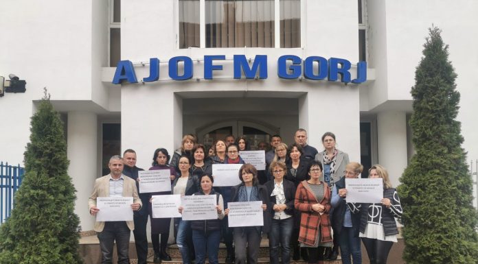 O nouă zi de proteste la AJOFM Gorj