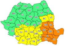 Un nou cod galben de vânt și precipitații, în județul Gorj