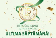 Ultima săptămână de înscrieri în Gala Premiilor pentru un Mediu Curat