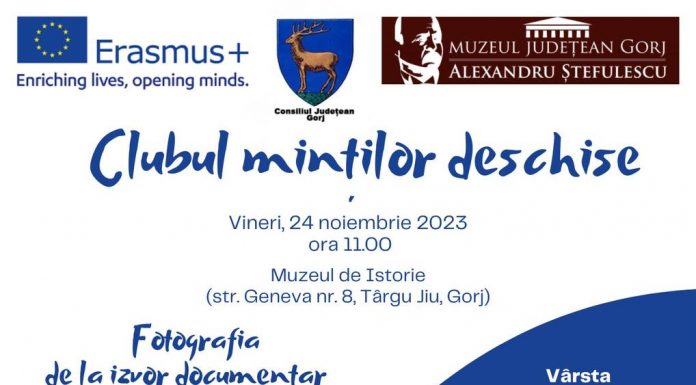 „Clubul minților deschise”, un nou program al Muzeului Județean