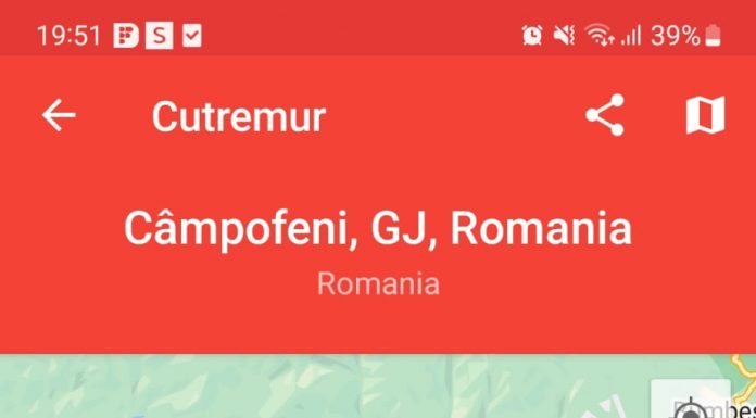 Gorj: Cutremur de 4,4 – 4,3