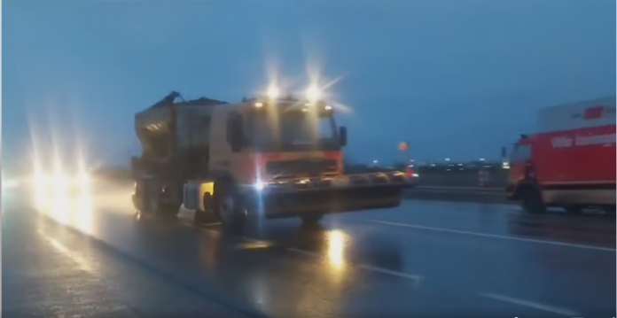 Târgu Jiu: Lapoviță și ninsoare