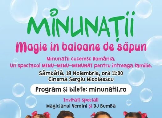 Spectacol de magie, sâmbătă, la Târgu Jiu