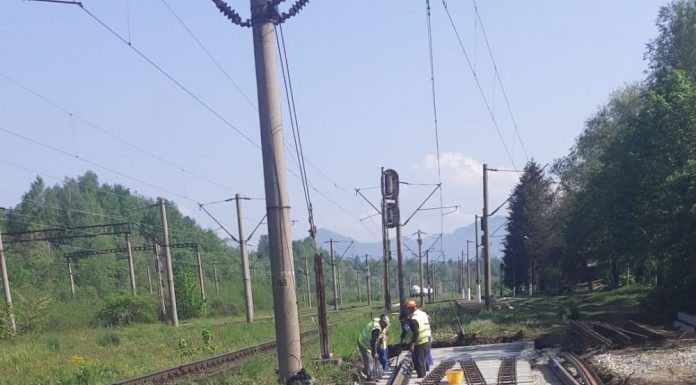 Lucrări de modernizare pe linia ferată Craiova-Caransebeș