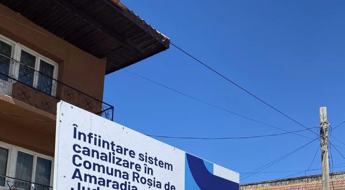 Canalizare în comuna Roșia de Amaradia. Investiție de peste 8 milioane de lei