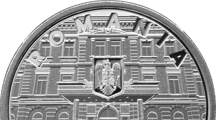 Monedă din argint cu valoarea de 10 lei, lansată de BNR