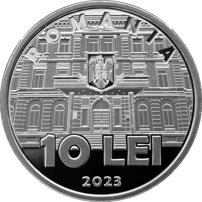 Monedă din argint cu valoarea de 10 lei, lansată de BNR