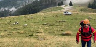 Cioban salvat de o echipă a Salvamont Gorj