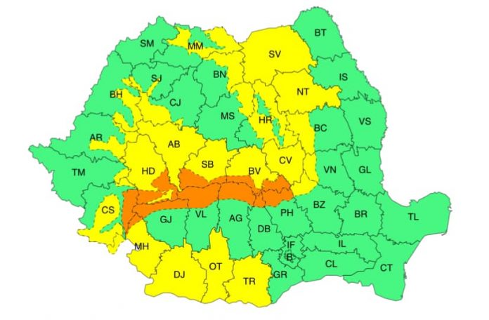 ANM: Vânt puternic și viscol