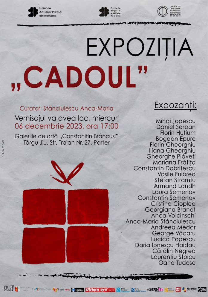Expoziția de grup ”Cadoul”, vernisată mâine, la UAP Târgu Jiu