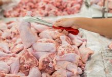 Carne de pui infestată cu Salmonella, retrasă dintr-un magazin din Motru