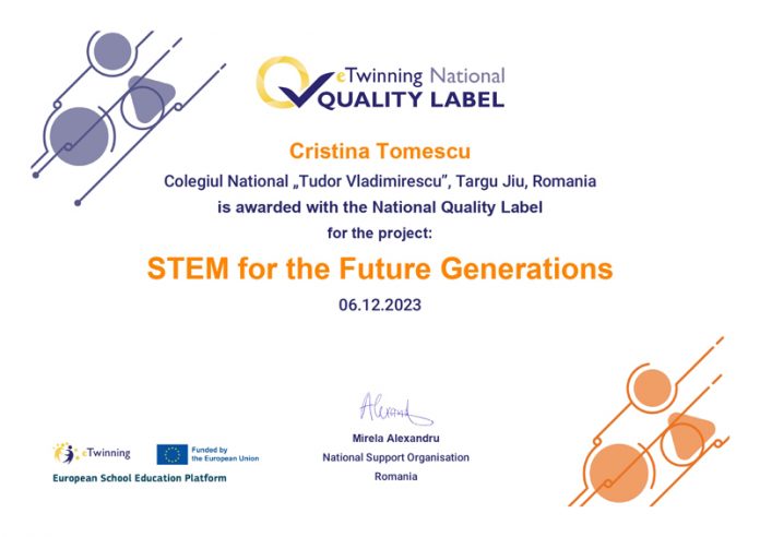 Proiectele derulate de CNTV, recunoscute prin certificate