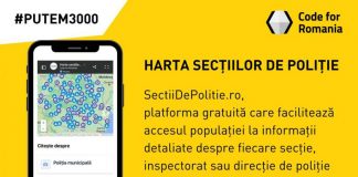 S-a lansat prima hartă a secțiilor de poliție din România