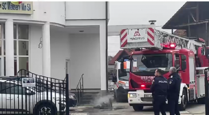 VIDEO| Târgu Jiu: Incendiu la Medservmin