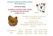 Expoziție de păsări și animale mici, weekendul viitor, la Târgu Jiu