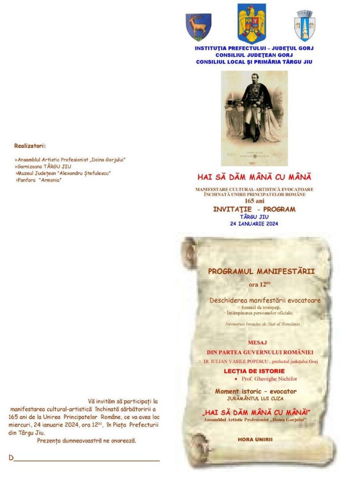 „Hai să dăm mână cu mână”, în Piața Prefecturii