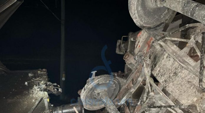 Tren de marfă deraiat în Dolj