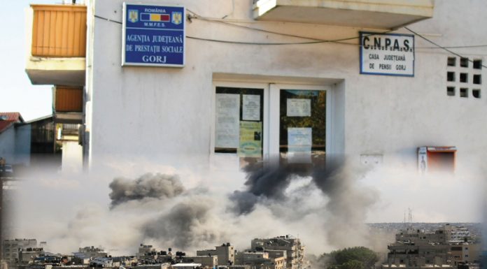 Sprijin financiar pentru cheltuieli cu cazarea și hrana, pentru o familie evacuată din Fâșia Gaza și stabilită la Motru