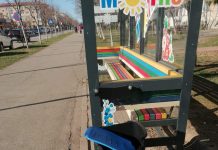 Vandalism la Motru. Coș de gunoi, distrus