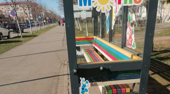 Vandalism la Motru. Coș de gunoi, distrus