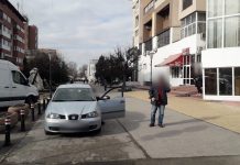 Bătrân amendat la Târgu Jiu. A intrat cu mașina în zona pietonală