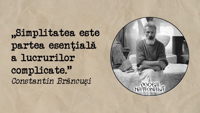 Ce este simplitatea, citat de Constantin Brâncuşi