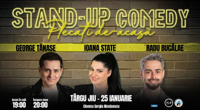 Spectacol de stand-up comedy, la Târgu Jiu