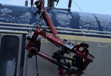 Pantograf rupt. A fost afectat traficul feroviar între Filiași și Țânțăreni