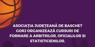 Cursuri de arbitri, organizate de AJB Gorj