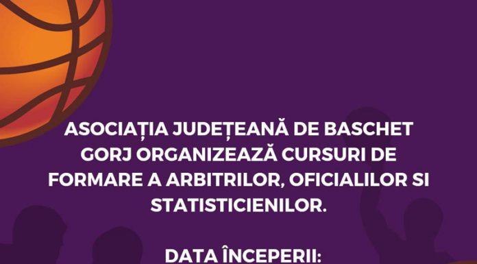 Cursuri de arbitri, organizate de AJB Gorj