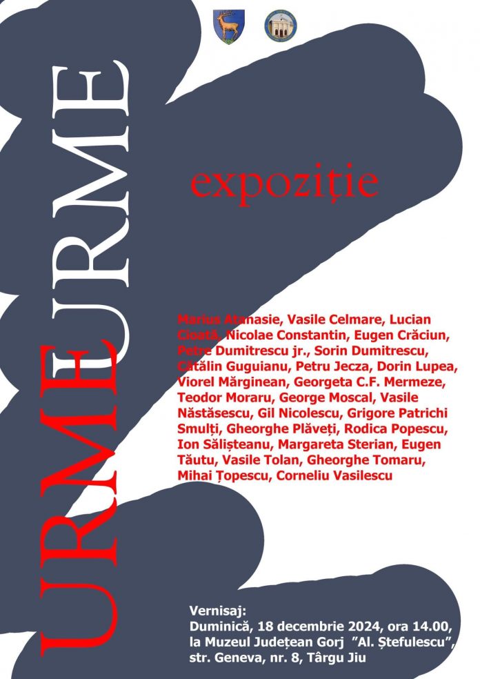 Expoziția „Urme”, vernisată duminică, la Muzeul Județean
