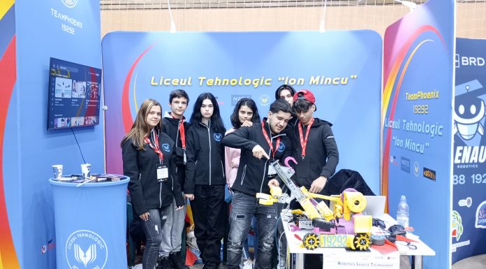 Echipa de robotică a Liceului „Ion Mincu” participă la competiția FTC Romania