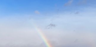 Iarnă grea la munte! Curcubeu în plin viscol!