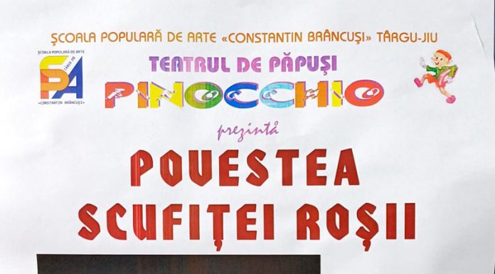 Spectacol de teatru de păpuși, la Sadu