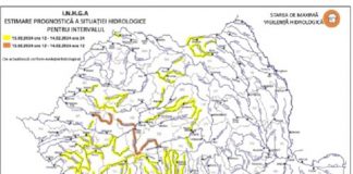 Avertizări de la Apele Române: Pot avea loc viituri, se pot depăși cotele de avarie pe anumite râuri