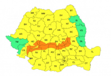 Avertizări de vreme rea în aproape toată țara