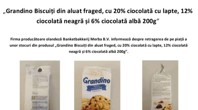 Biscuiți cu bucăți de metal, retrași de la vânzare din supermarketurile Lidl