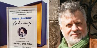 Premiul Național „Restitutio. Brâncuși”, acordat în anul 2024, criticului de artă Pavel Șușară