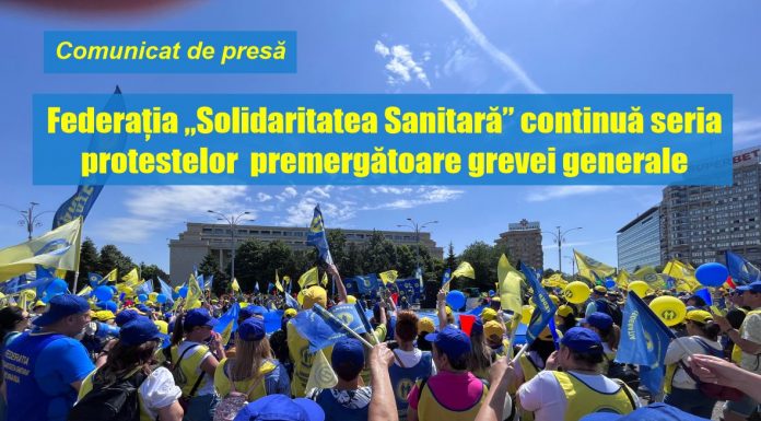 Solidaritatea Sanitară continuă protestele