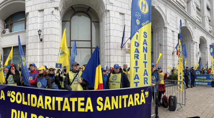 Sindicalişti din Sănătate, protest în Capitală
