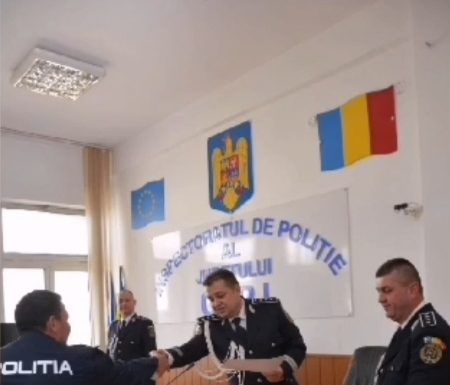 IPJ Gorj: Avansări în grad, de Ziua Poliției Române
