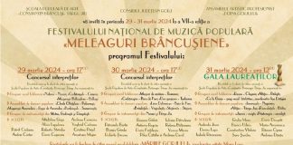 Concurenți din 14 județe la Festivalul ”Meleaguri Brâncușiene”