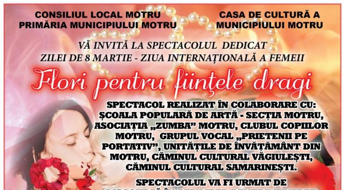 Spectacol la Motru, de Ziua Femeii