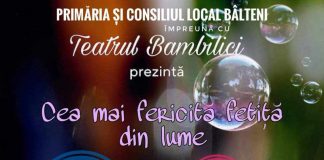 Spectacol de teatru pentru copii, la Bâlteni