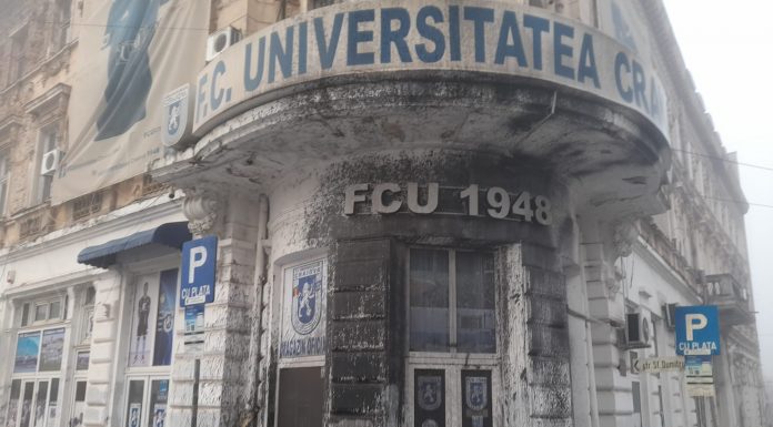 Sediul FCU Craiova, vandalizat